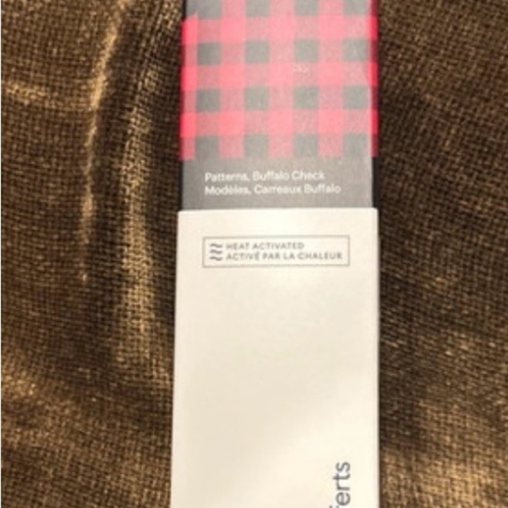 Buffalo plaid Red/black Infusible Ink' Heat Activated Transfer Sheets